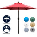 Pole en aluminium léger portable promotionnel 7,5 &#39;parapluie de patio pour extérieur